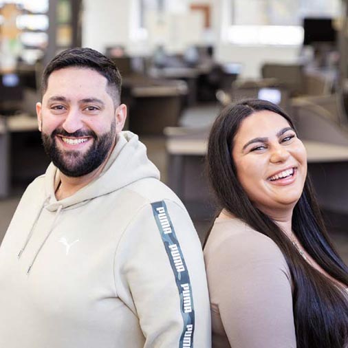 We welcomed Elias Hamwi and Katerina Tsaousi as student ambassadors