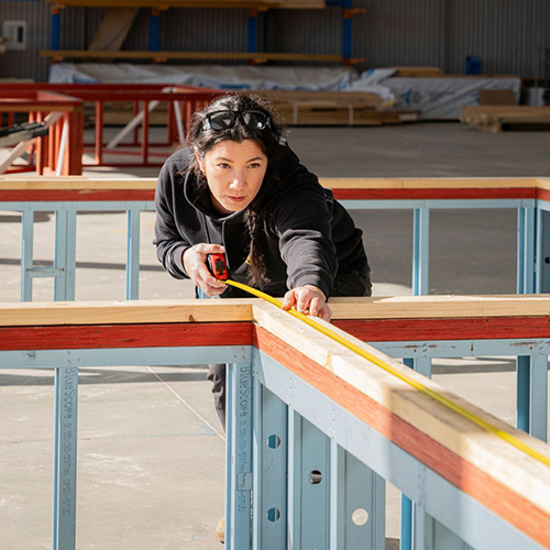 Carpentry apprentice at Charleston Road Campus