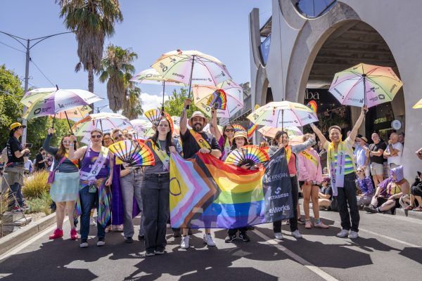Bendigo Kangan Institute representatives at Midsumma pride march